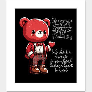 Valentine's Day Bear Posters and Art